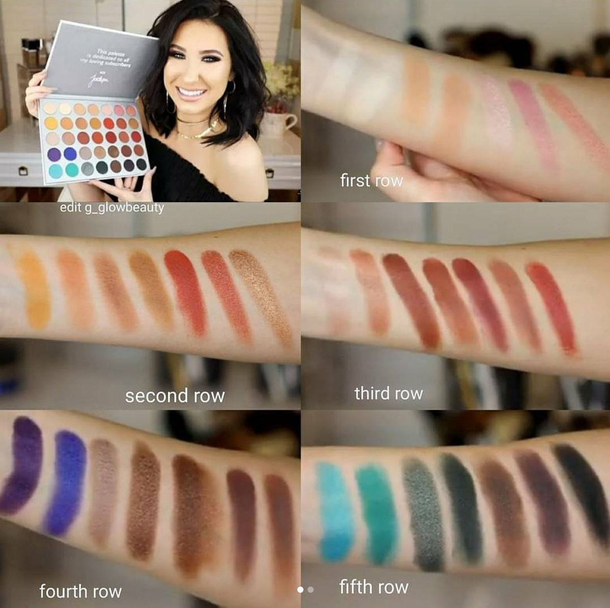 Morphe x Jaclyn Hill Eyeshadow Palette Swatches