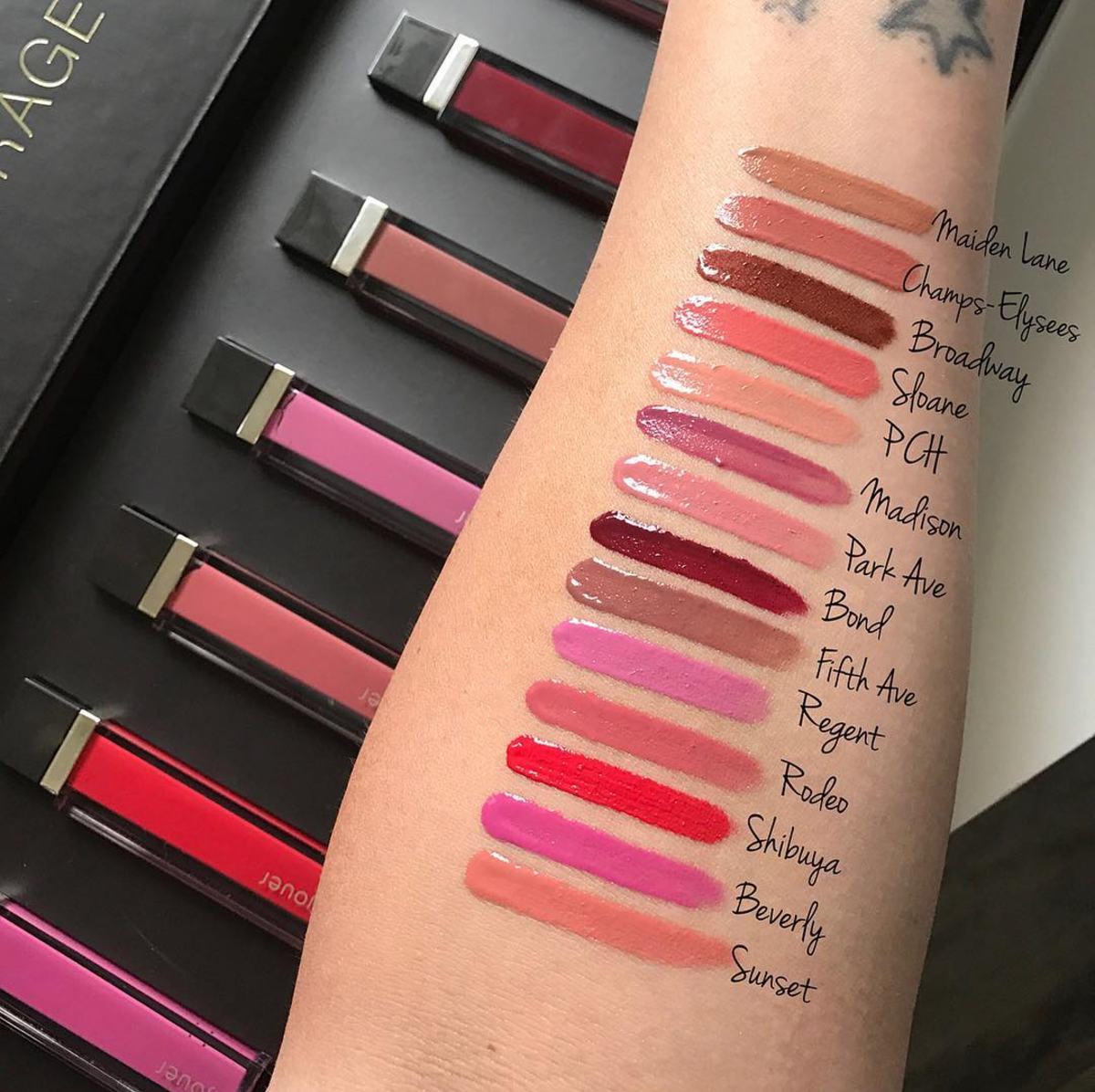 Jouer Cosmetics High Pigment Lip Gloss Swatches