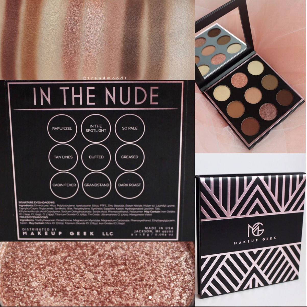 Makeup Geek In the Nude Collection Overview and Swatches 