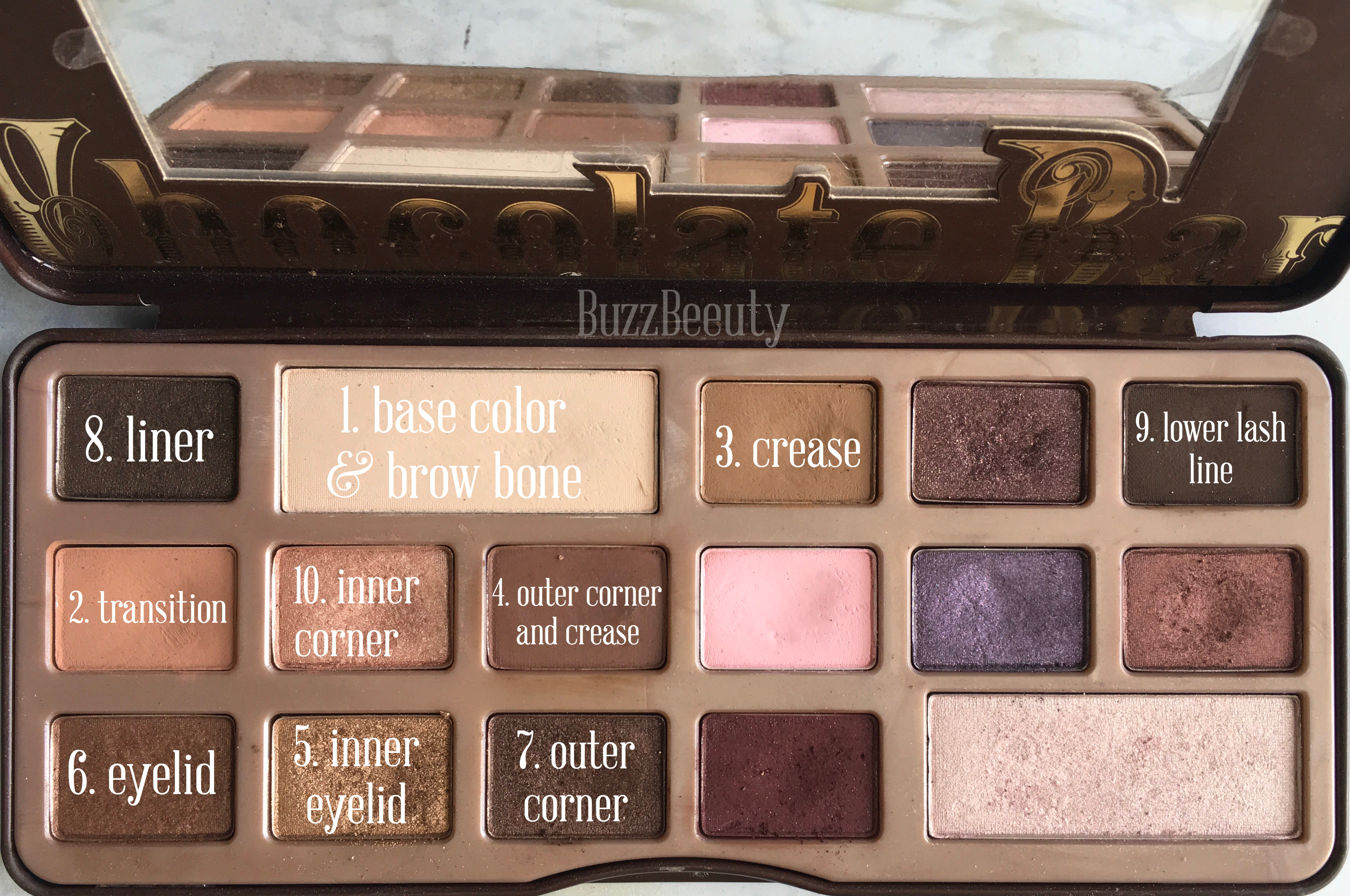 Chocolate palette on sale too faced