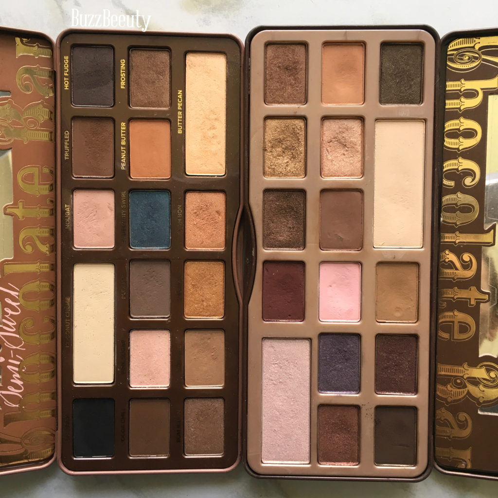 Buzzbeeuty Too Faced Original Chocolate Bar Palette Review Swatches And Eye Looks