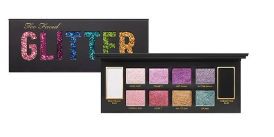 Too Faced Cosmetics Glitter Bomb Palette. Available now!