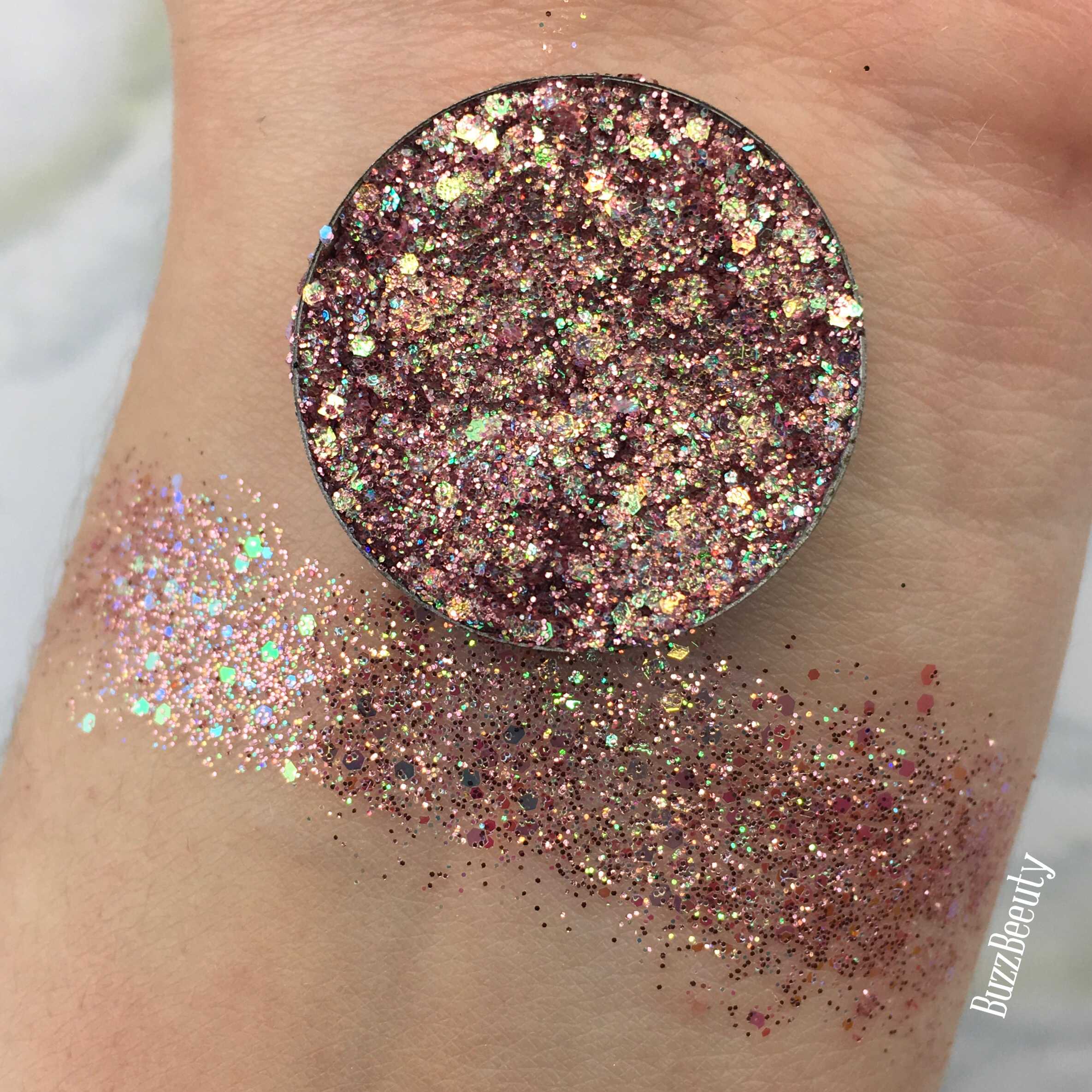 Dear Katie Brown Pressed Glitter in Sarai. Iridescent unicorn glitter mix. 