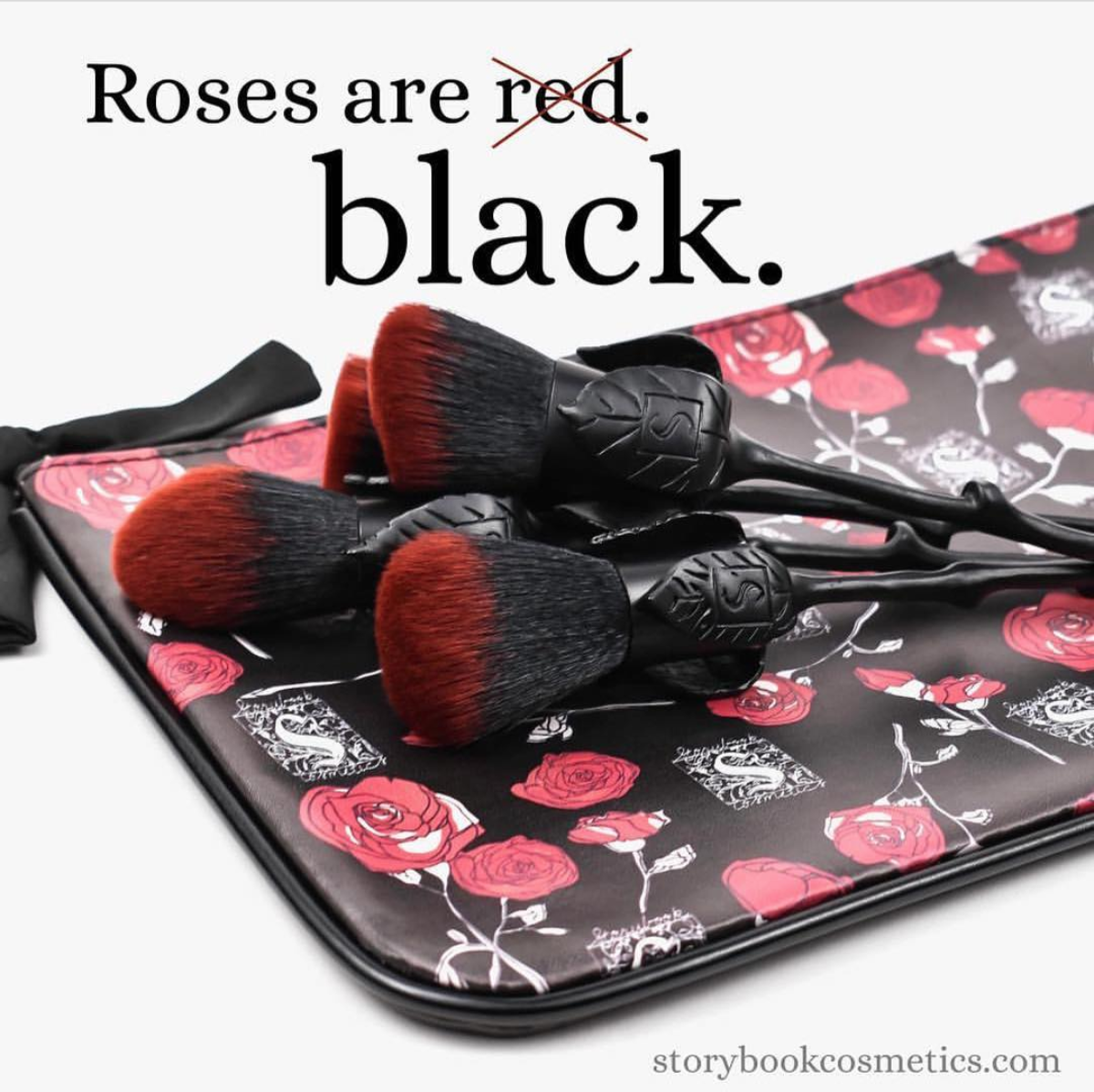 Storybook Cosmetics Black Roses Brush Set Roses Are Black Collection