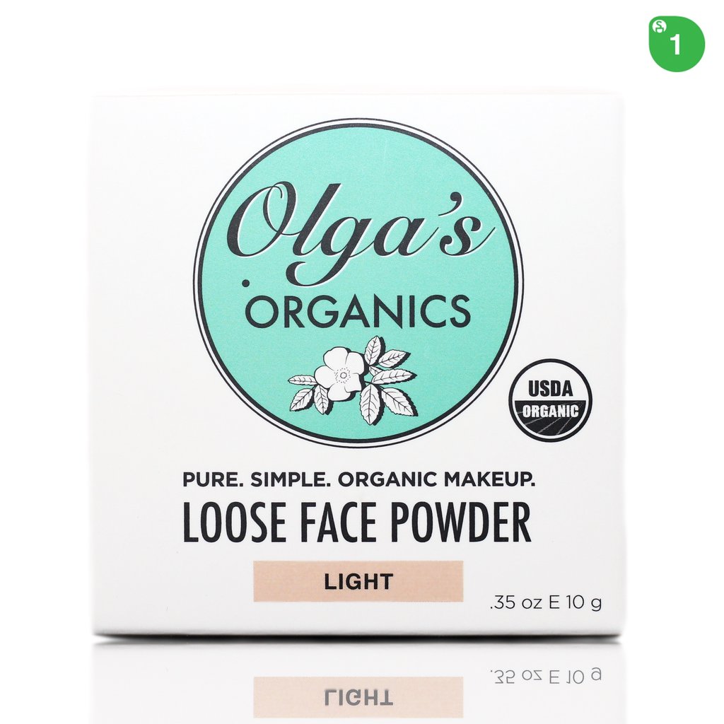 olga's organics loose face powder review
